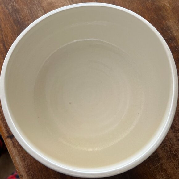 Handmade Large Abstract Colorful Pottery Bowl Signed - Picture 2 of 5